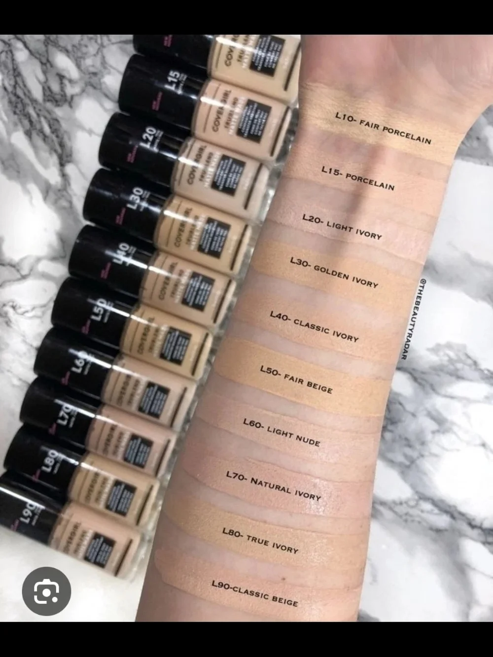 2 x CoverGirl TruBlend Matte Made Foundation in L15 Porcelain BNIB